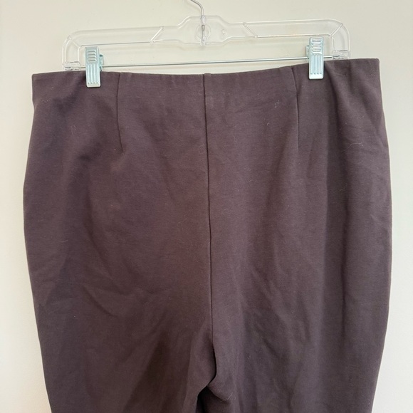 J Jill Pants Womens Ponte Slim Leg Pull On Hem Slits Stretchy Casual Career Sz L - Picture 5 of 11